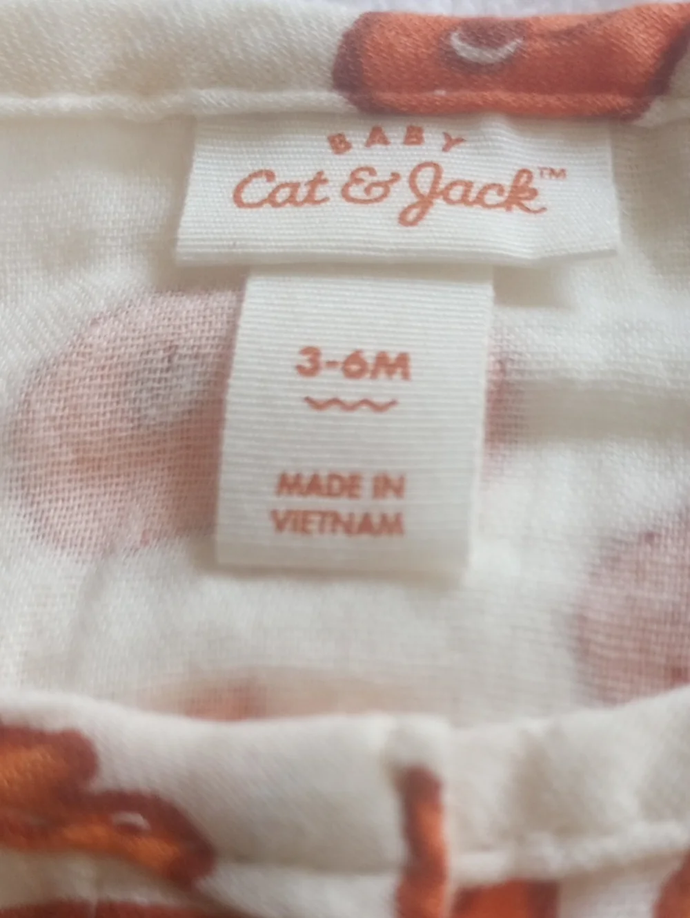 Lot of 3 Carters Cat & Jack Infant Unisex Halloween Rompers   Size 3-6 mnth